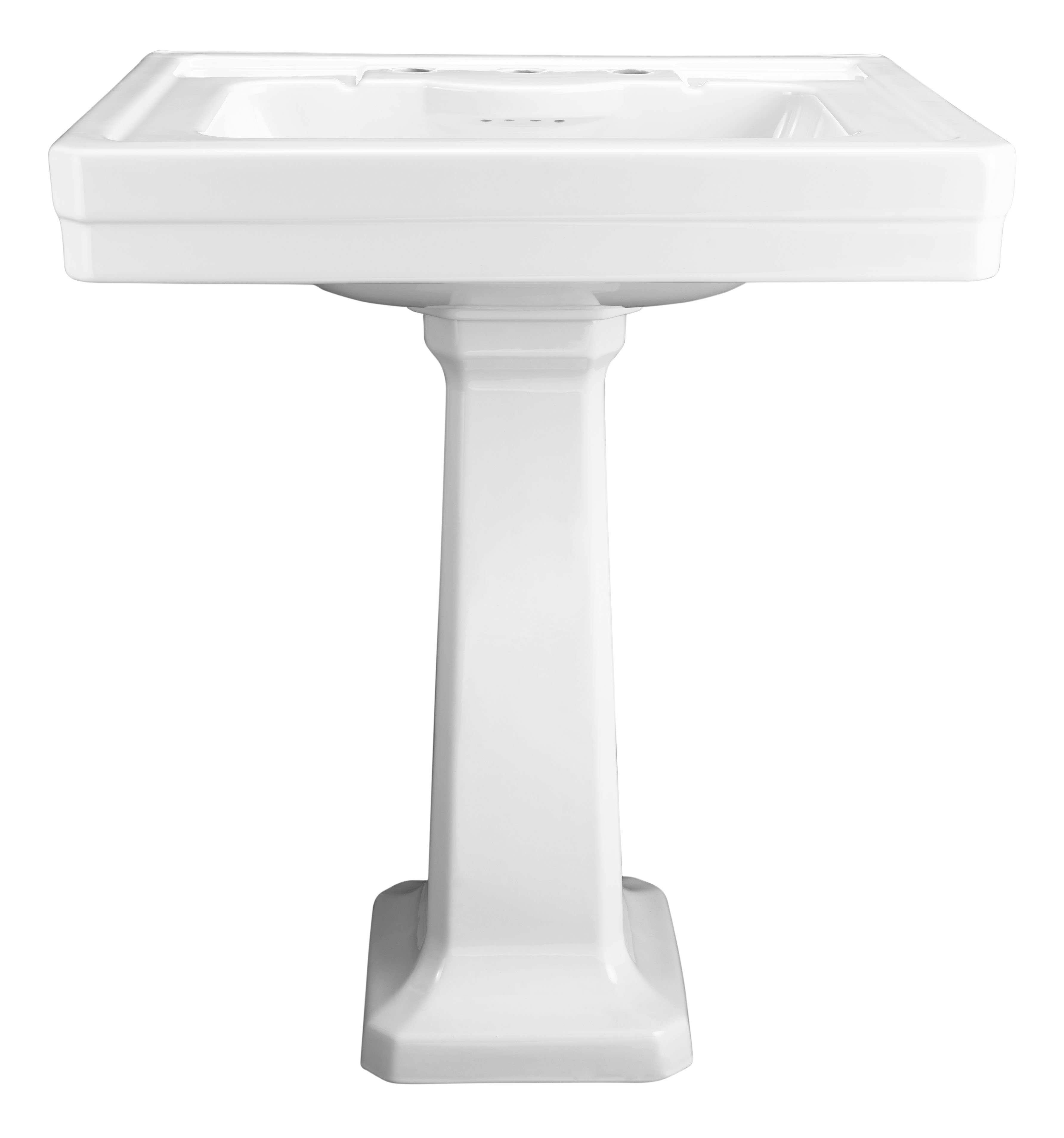 Fitzgerald® Pedestal Sink Top, 3-Hole with Pedestal Leg